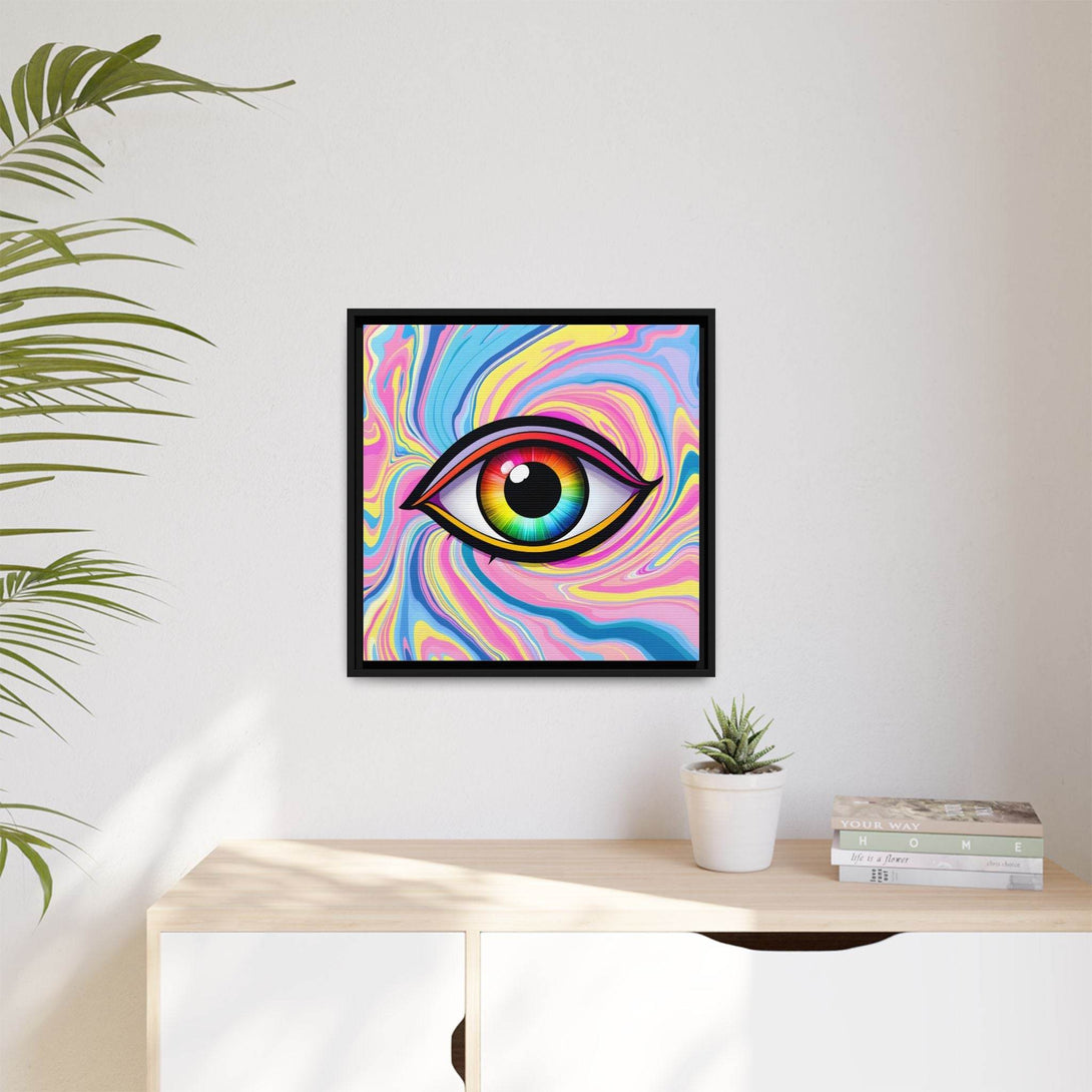 PsEyeFlow #31 - The Kaleidosoul on Framed Matte Canvas - Highdellic