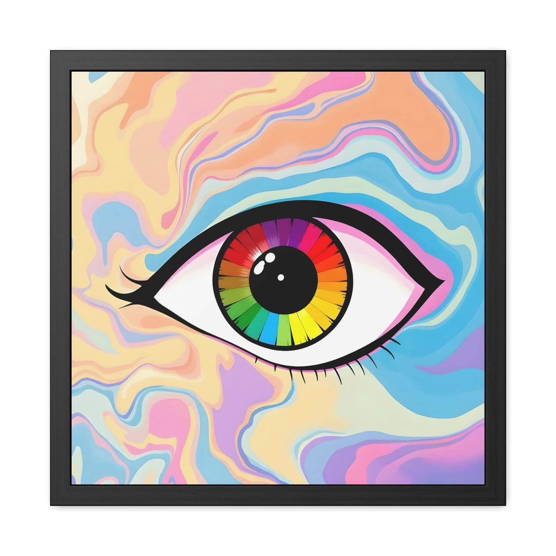 PsEyeFlow #1 – Prism Vision, ( wood Framed semi-gloss coated paper ) - Highdellic