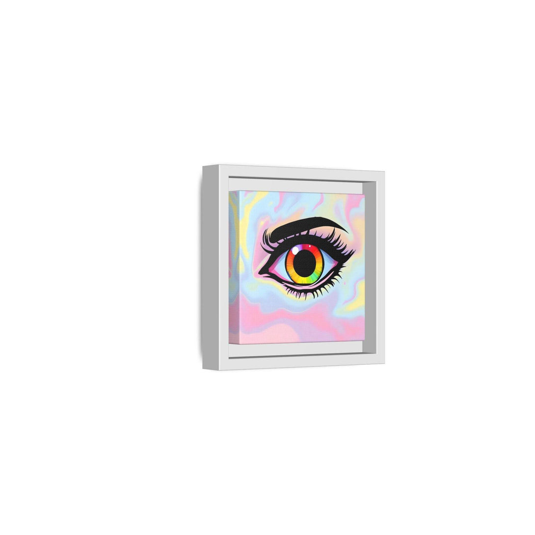 PsEyeFlow #35 - Spectrum Sentinel on Framed Matte Canvas (multi colour) - Highdellic