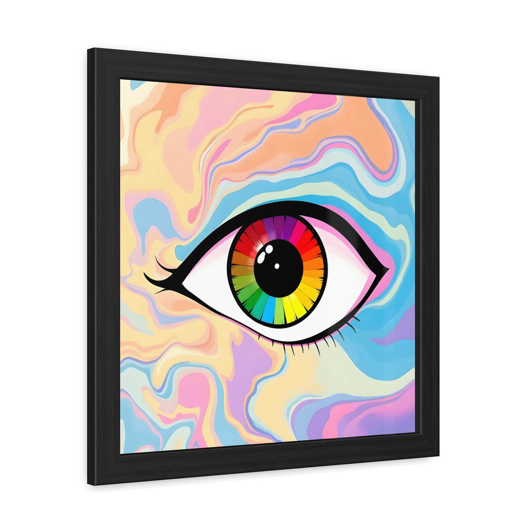 PsEyeFlow #1 – Prism Vision, ( wood Framed semi-gloss coated paper ) - Highdellic