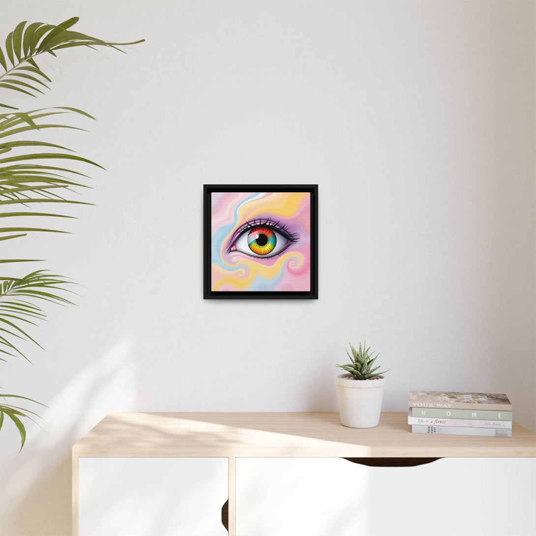PsEyeFlow #36 – The Whispering Spiral on Framed Matte Canvas - Highdellic