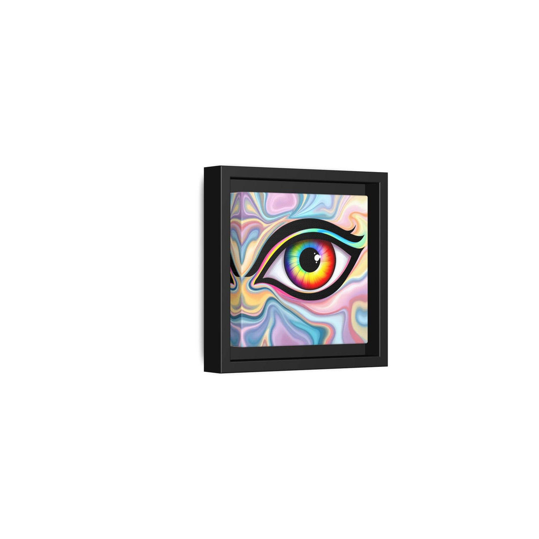 PsEyeFlow #24 - Prism Reflection (Square Matte Canvas, Framed (Multi-color)) - Highdellic