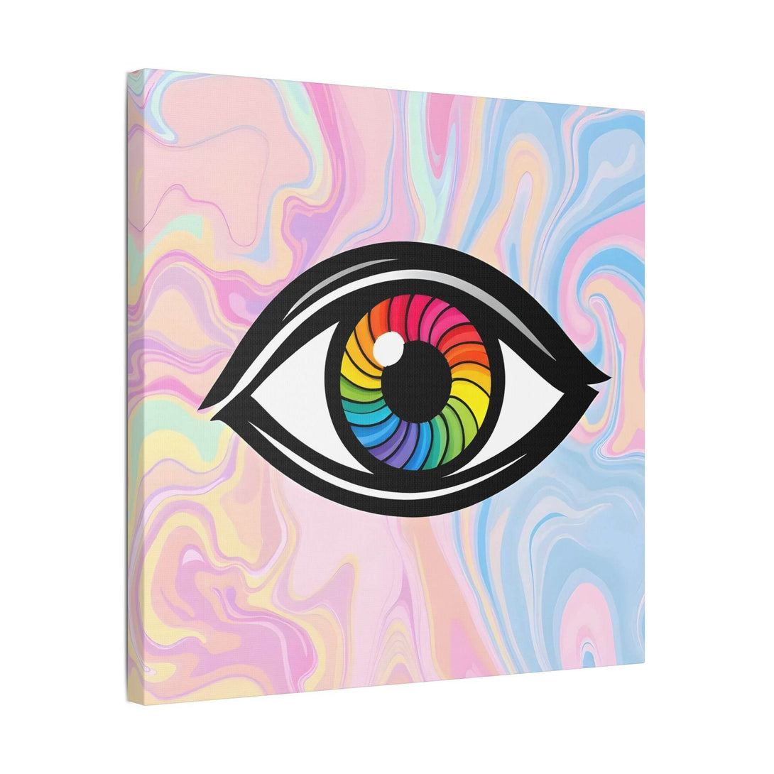 PsEyeFlow #10 - Hypnotic Spectrum. (Satin Canvas, Stretched) - Highdellic