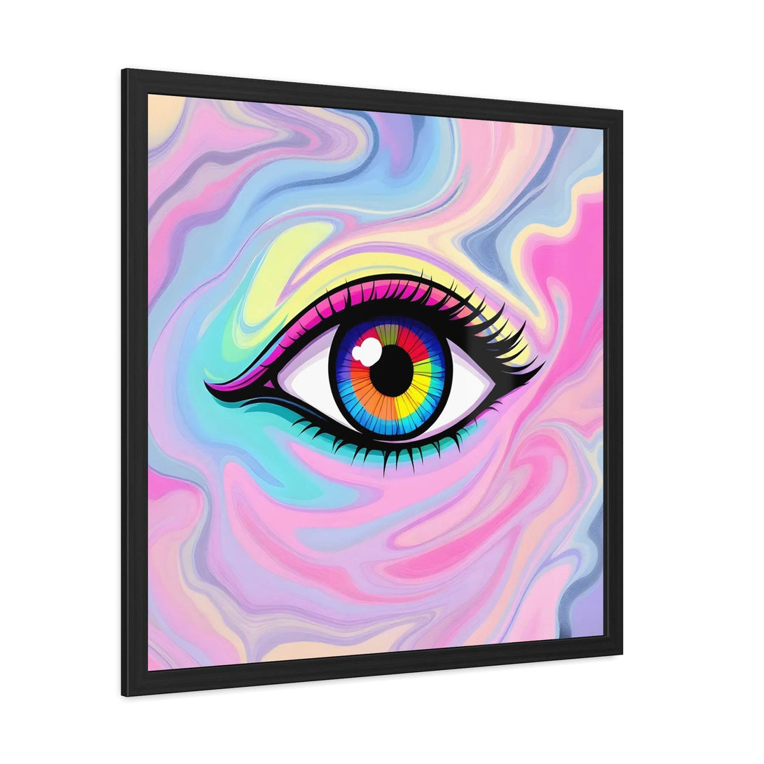 PsEyeFlow #8 - Radiant Vision. ( wood Framed semi-gloss coated paper ) - Highdellic