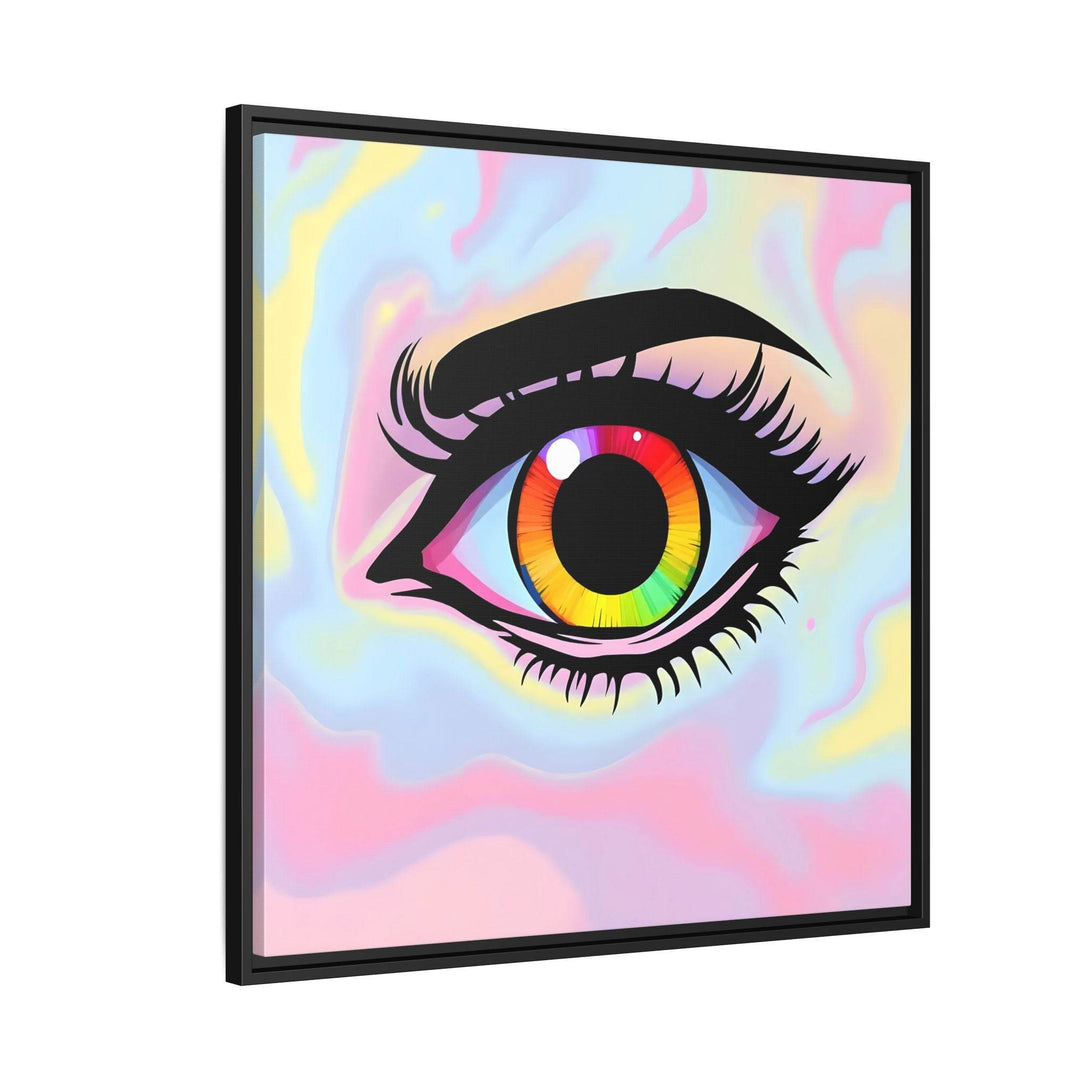 PsEyeFlow #35 - Spectrum Sentinel on Framed Matte Canvas (multi colour) - Highdellic