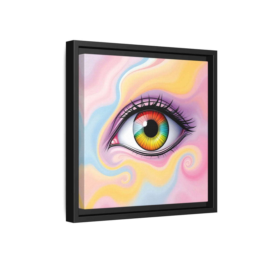 PsEyeFlow #36 – The Whispering Spiral on Framed Matte Canvas - Highdellic