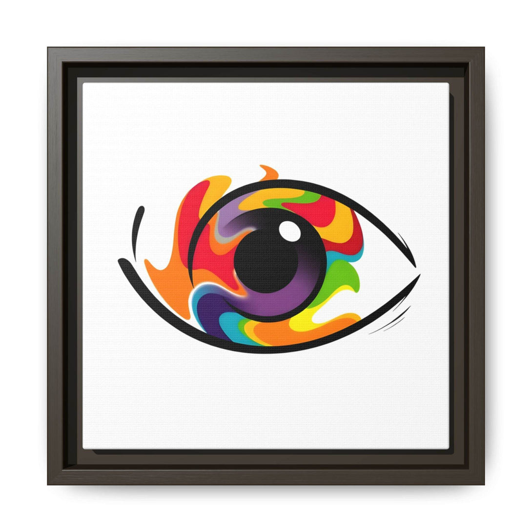 PsEyeGo 3 – Chromatic Flame on Framed Matte Canvas (Multi-color) - Highdellic