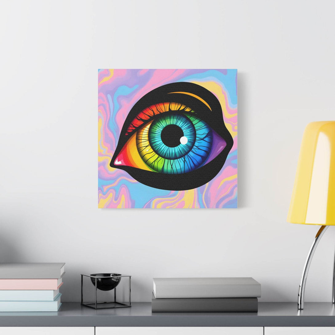 PsEyeFlow 4 - Chromatic Vision. (Satin Canvas, Stretched) - Highdellic