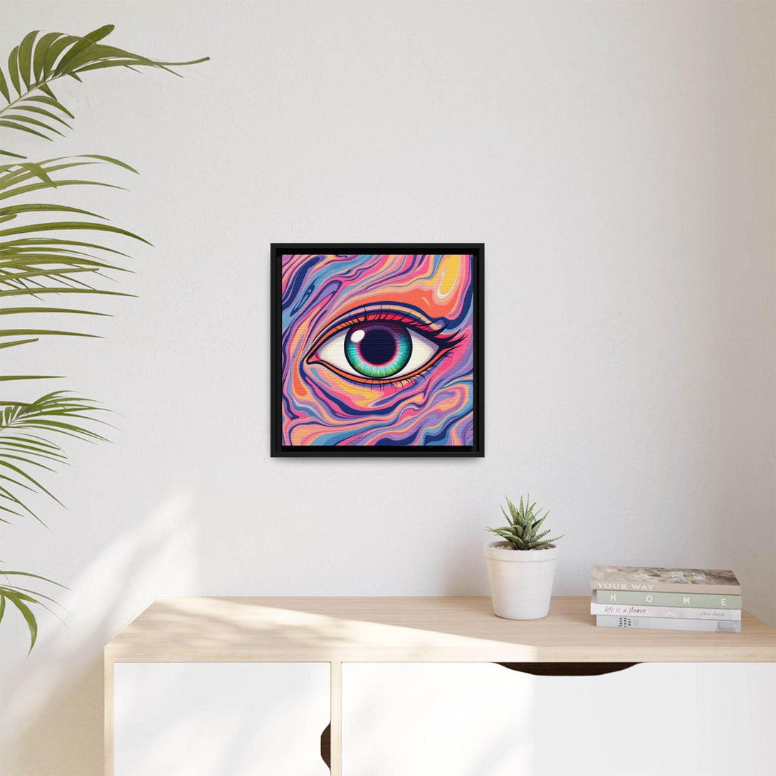 PsEyeFlow #26 - Vivid Echo - (Matte Canvas, Framed (Multi-color)) - Highdellic
