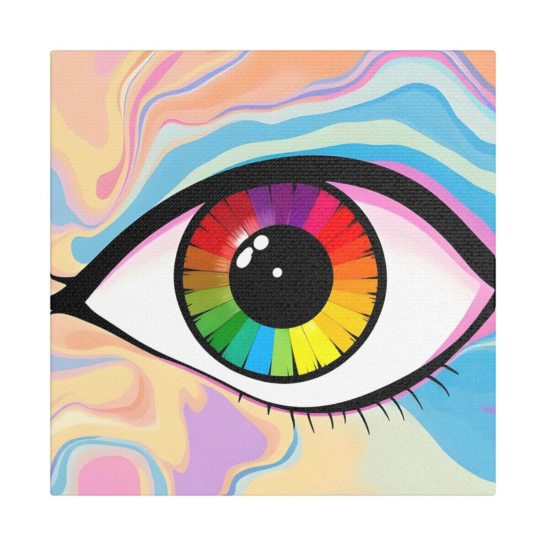 PsEyeFlow #1 – Prism Vision. (Satin Canvas, Stretched) - Highdellic