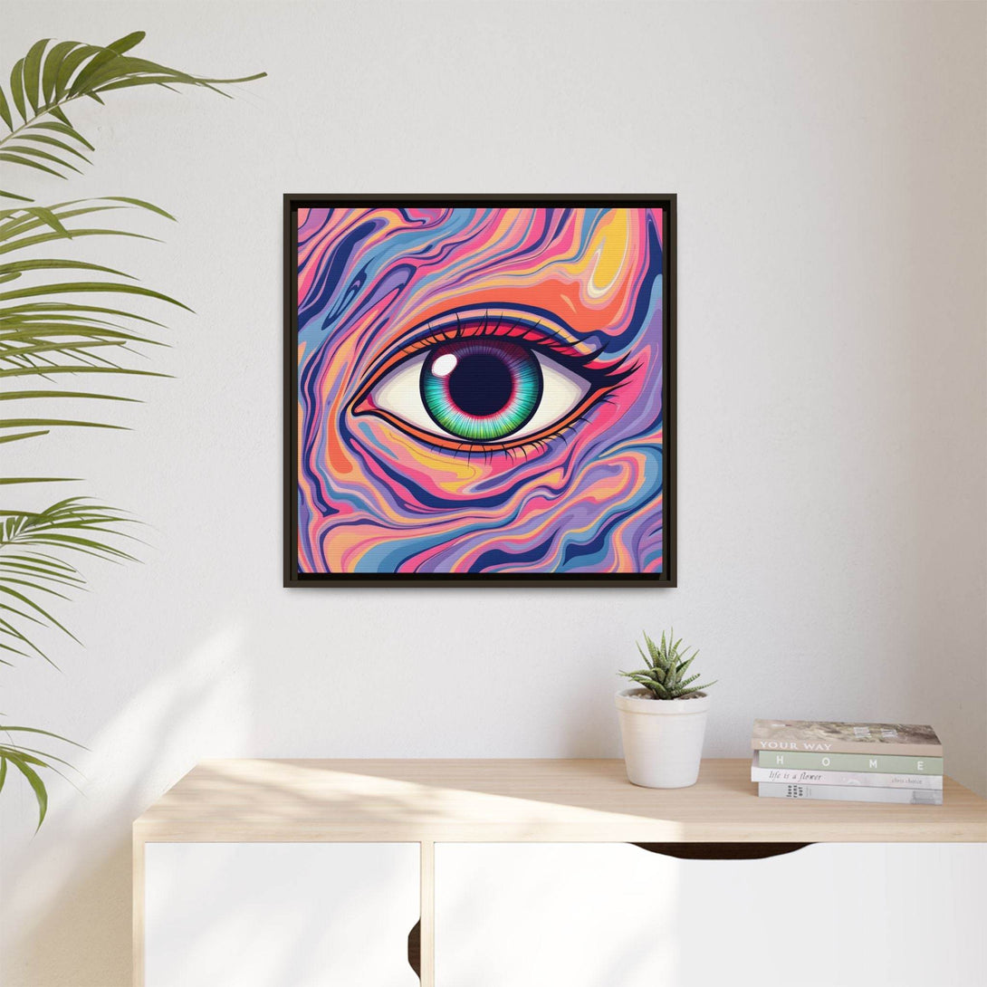 PsEyeFlow #26 - Vivid Echo - (Matte Canvas, Framed (Multi-color)) - Highdellic