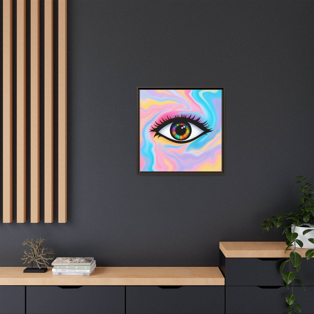 PsEyeFlow #32 - Prism Mirage on Framed Matte Canvas (multi colour) - Highdellic