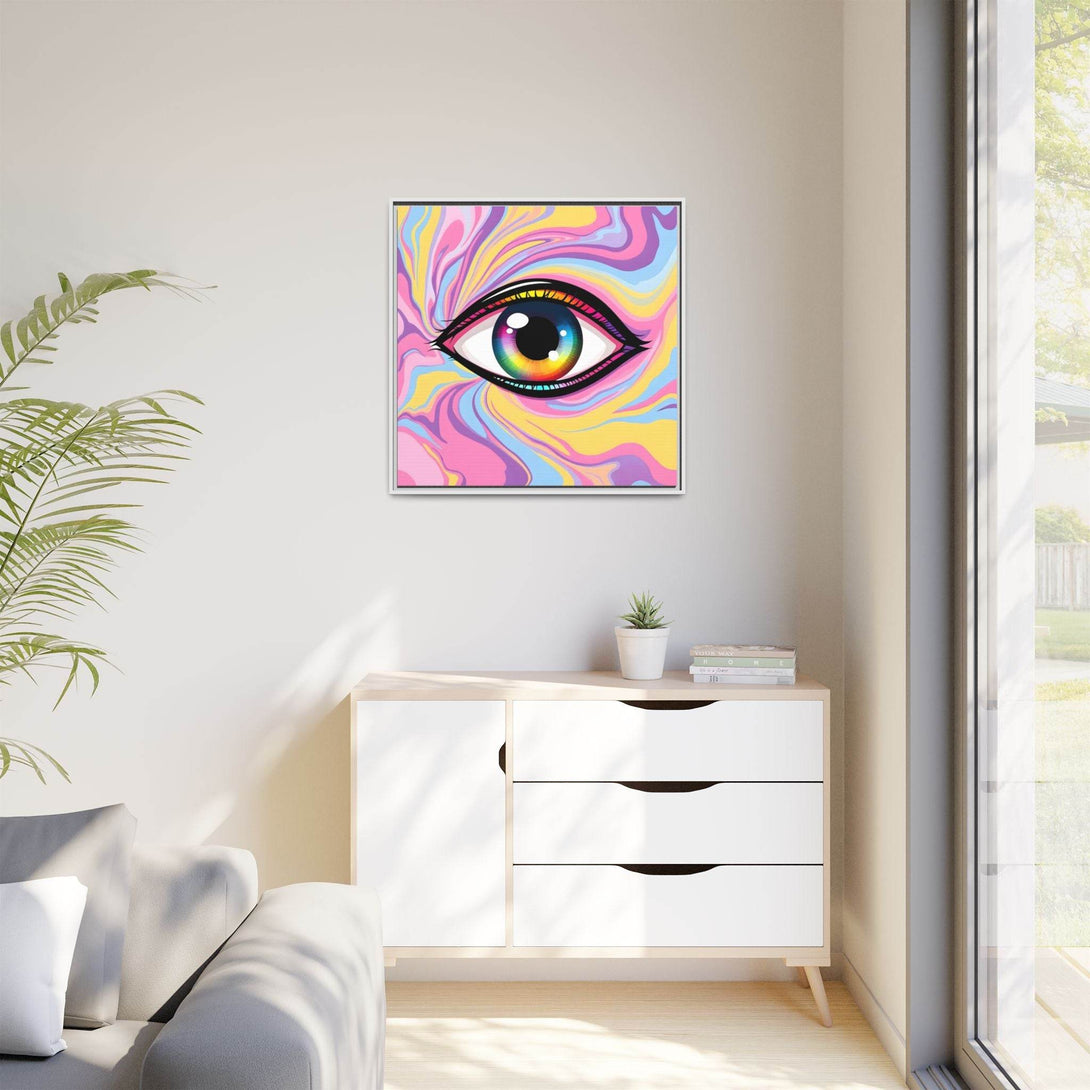 PsEyeFlow #29 - Spectrum Gaze.b (Matte Canvas, Framed (Multi-color)) - Highdellic