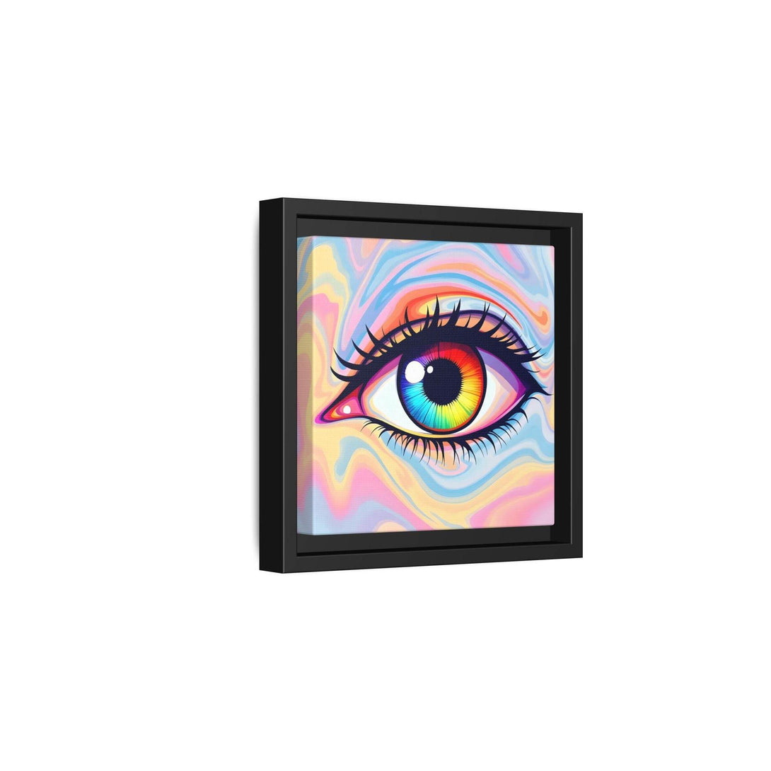 PsEyeFlow #20 - Dreamwave Vision. ( Colorful Framed Matte Canvas Decor ) - Highdellic