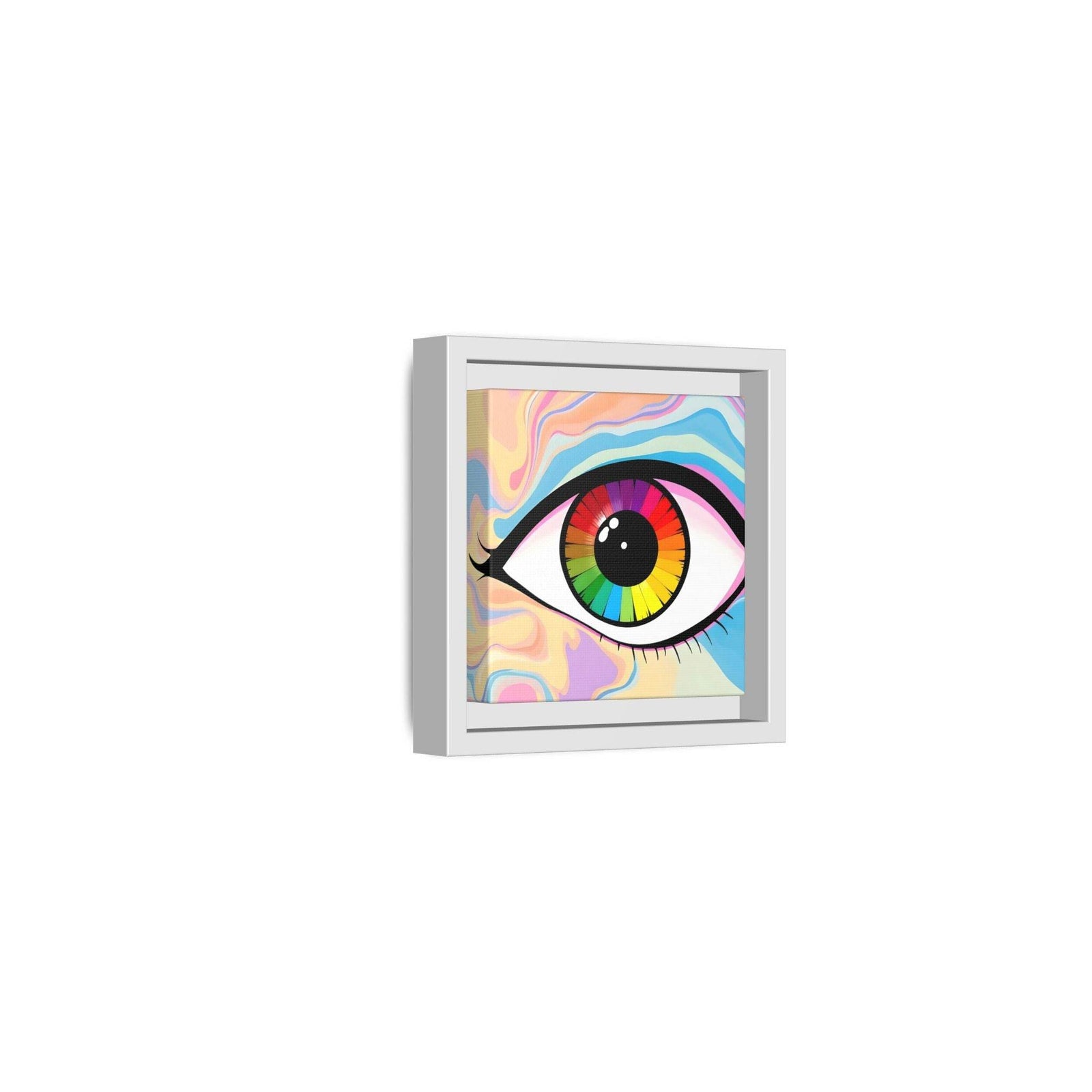 PsEyeFlow #1 – Prism Vision on Colour Framed Matte Canvas - Highdellic