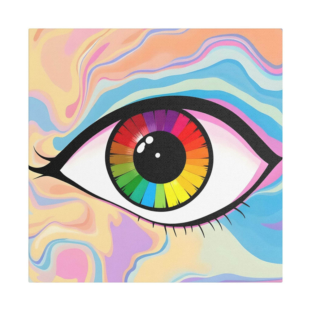 PsEyeFlow #1 – Prism Vision. (Satin Canvas, Stretched) - Highdellic