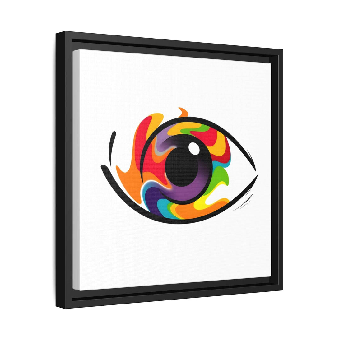 PsEyeGo 3 – Chromatic Flame on Framed Matte Canvas (Multi-color) - Highdellic