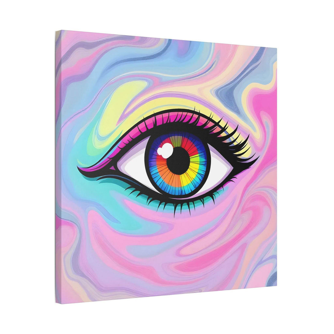 PsEyeFlow #8 - Radiant Vision. (Satin Canvas, Stretched) - Highdellic
