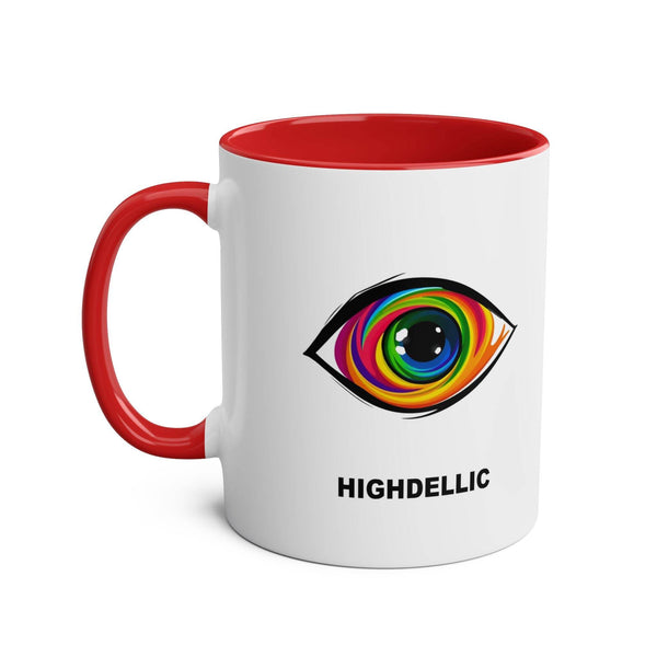 Highdellic PsEyeGo 1 on Vibrant Two-Tone 11oz Coffee Mug, - Highdellic