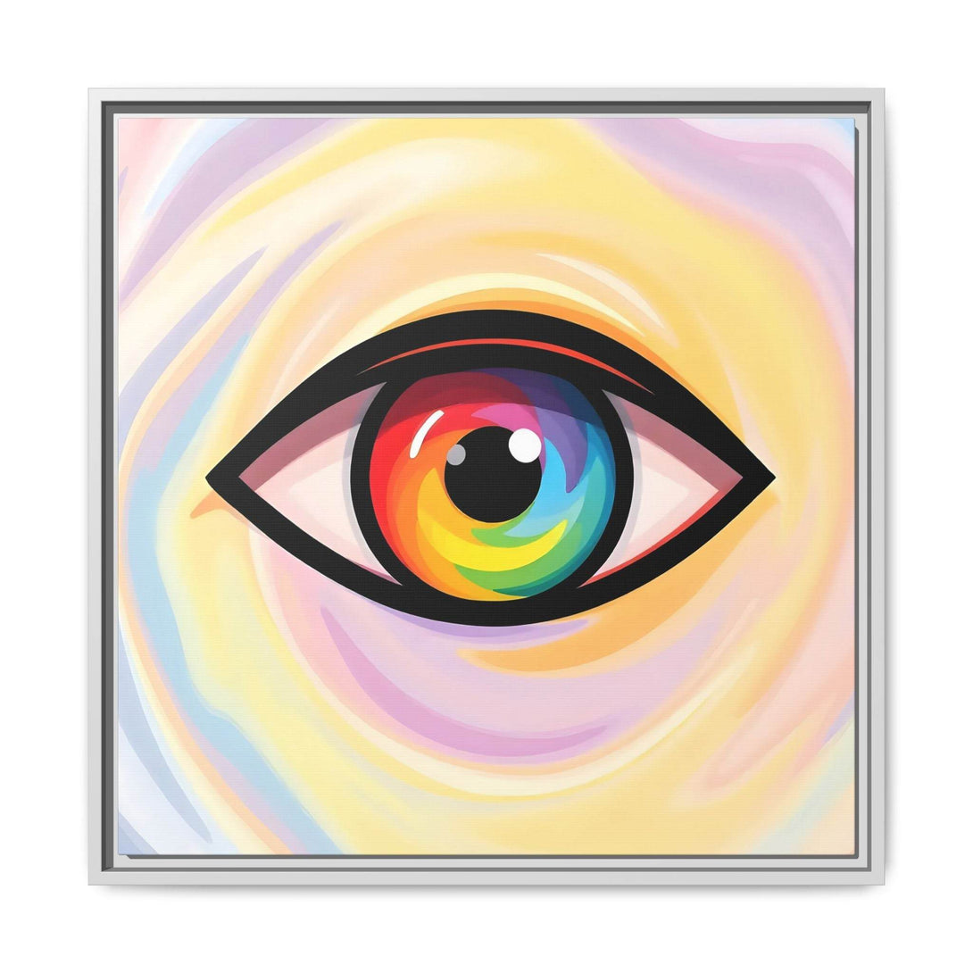 PsEyeFlow #18 - Ethereal Visionb. ( Colorful Framed Matte Canvas Decor ) - Highdellic