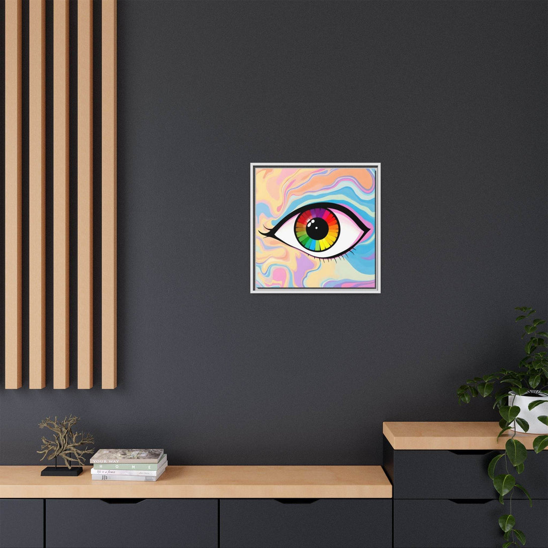 PsEyeFlow #1 – Prism Vision. (Matte Canvas, Framed, Multi-color) - Highdellic