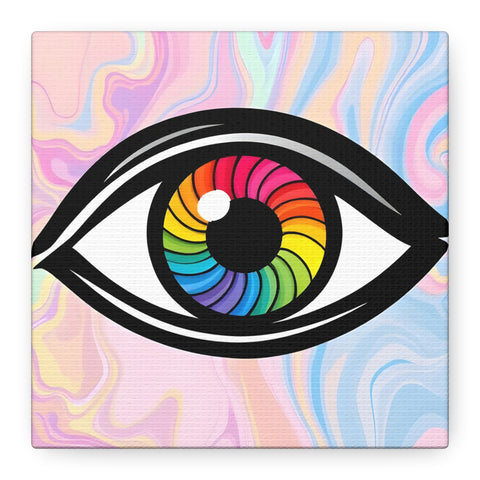PsEyeFlow #10 - Hypnotic Spectrum. (Matte Canvas, Stretched, 1.25")