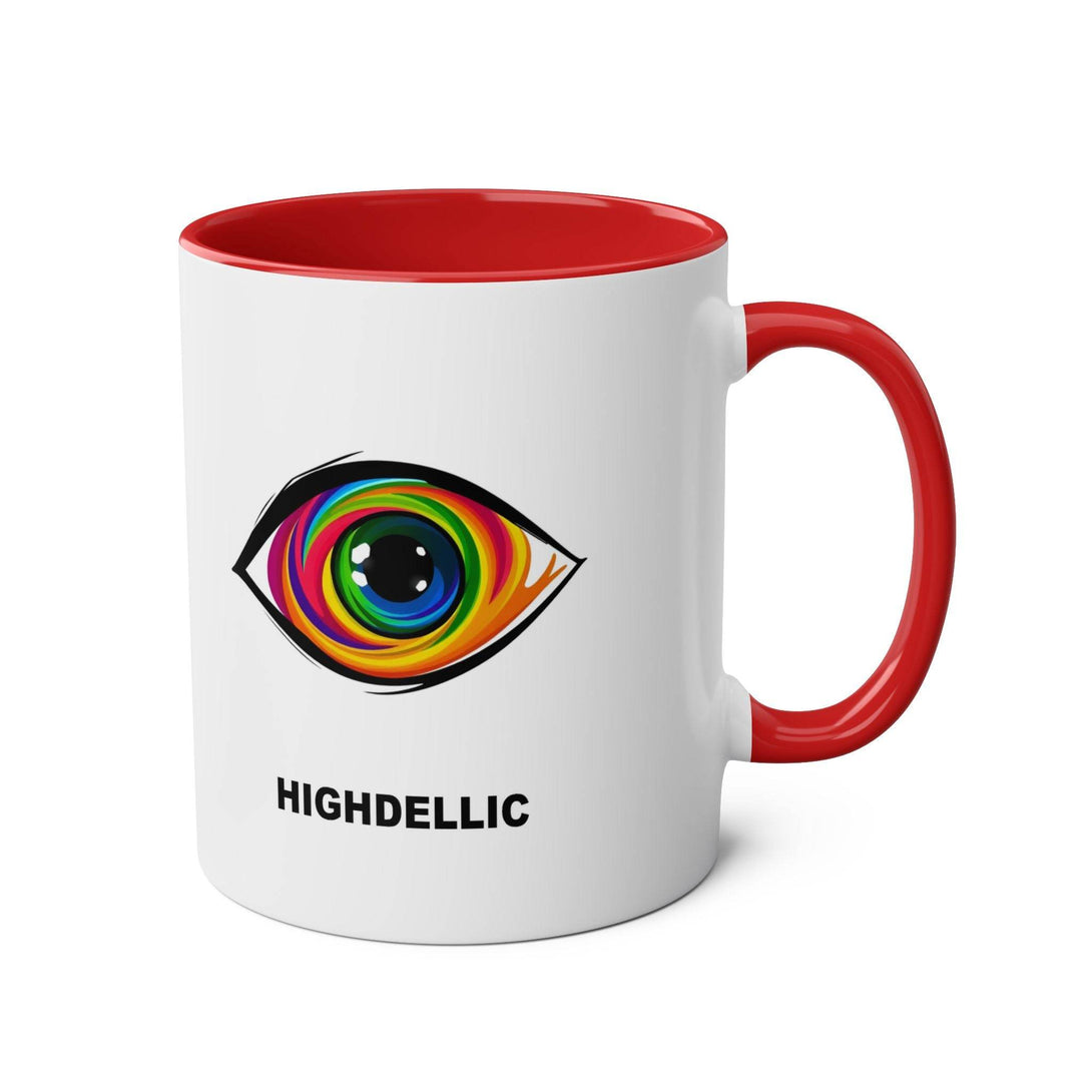 Highdellic PsEyeGo 1 on Vibrant Two-Tone 11oz Coffee Mug, - Highdellic