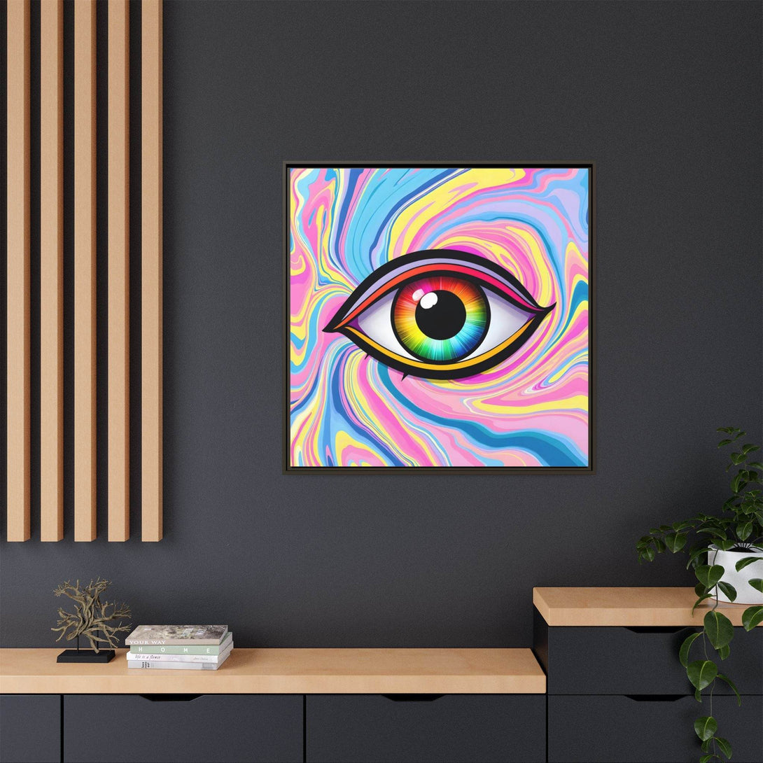 PsEyeFlow #31 - The Kaleidosoul on Framed Matte Canvas - Highdellic