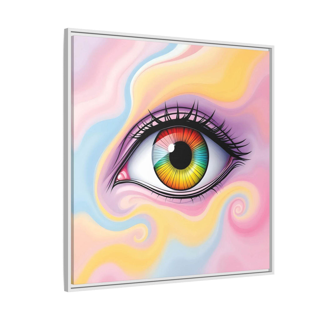 PsEyeFlow #36 – The Whispering Spiral on Framed Matte Canvas - Highdellic