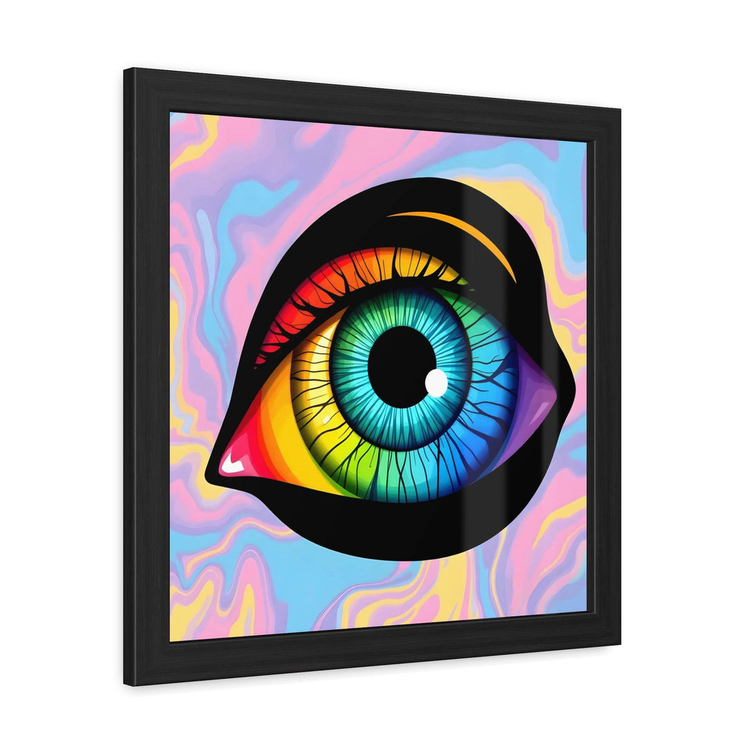 PsEyeFlow 4 - Chromatic Vision. ( wood Framed semi-gloss coated paper ) - Highdellic