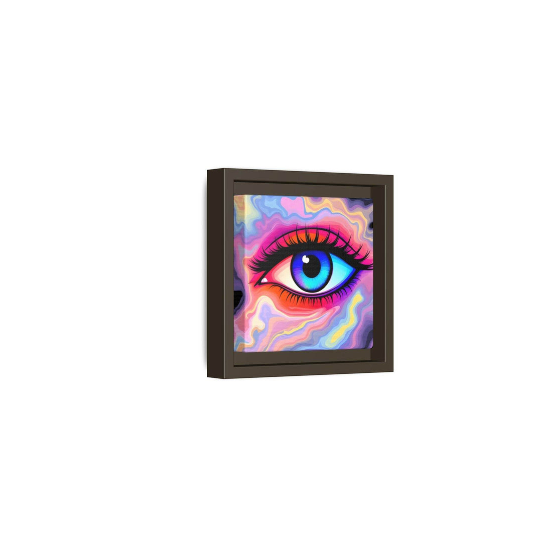 PsEyeFlow #23 - Nebula Gaze ( Colorful Framed Matte Canvas Decor ) - Highdellic