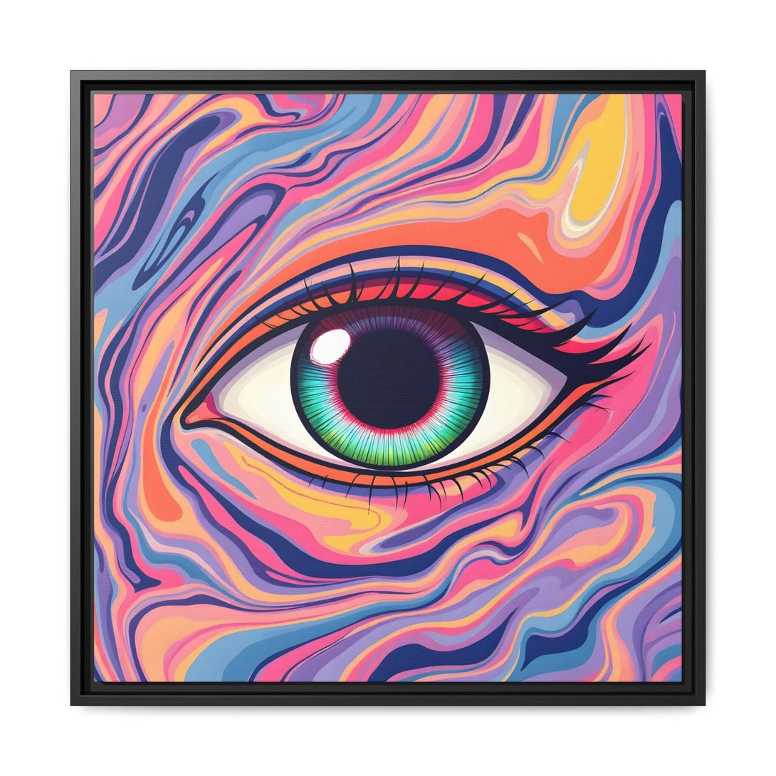 PsEyeFlow #26 - Vivid Echo - (Matte Canvas, Framed (Multi-color)) - Highdellic