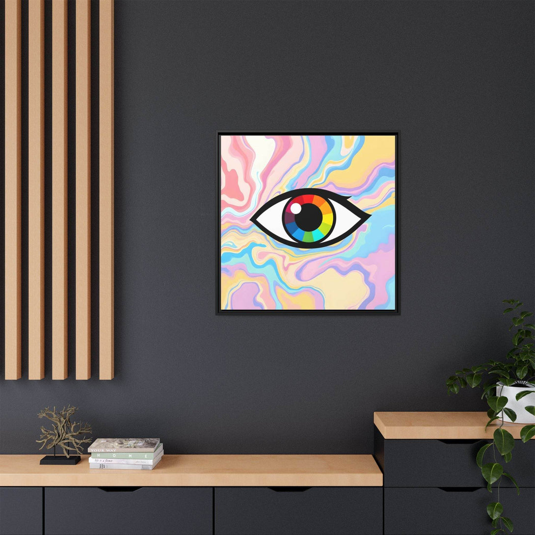 PsEyeFlow #30 - Spectrum Vision (Matte Canvas, Framed (Multi-color)) - Highdellic