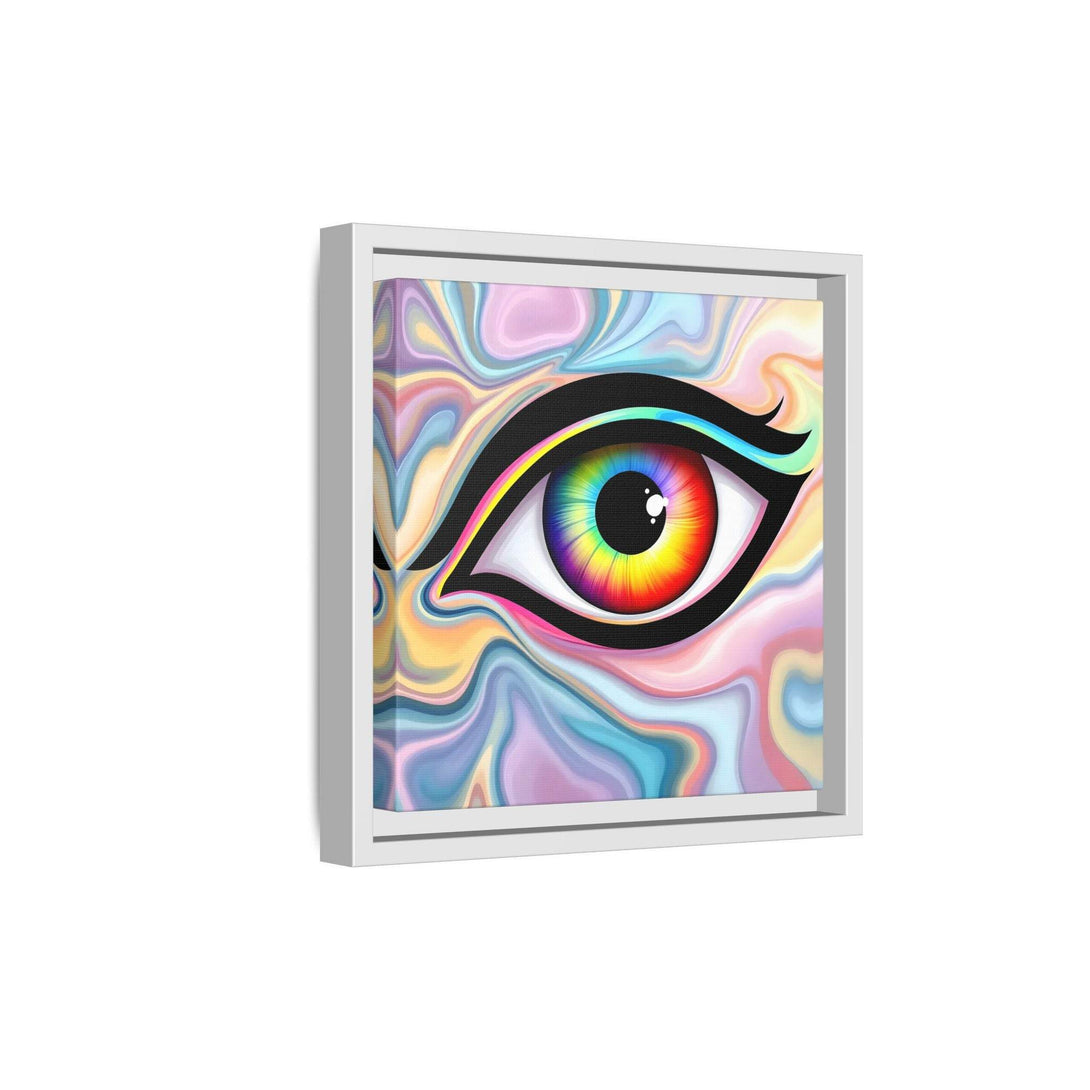 PsEyeFlow #24 - Prism Reflection (Square Matte Canvas, Framed (Multi-color)) - Highdellic