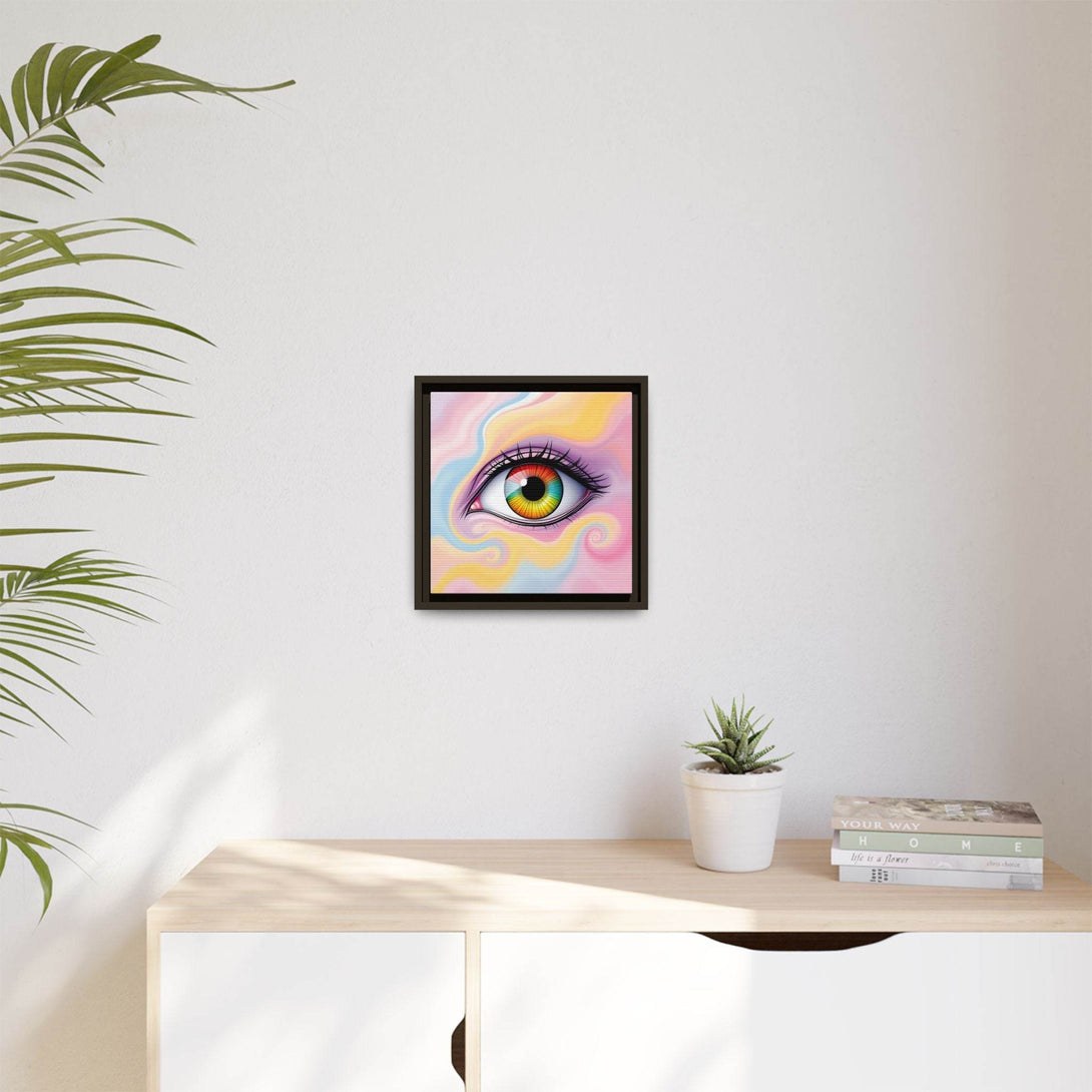 PsEyeFlow #36 – The Whispering Spiral on Framed Matte Canvas - Highdellic