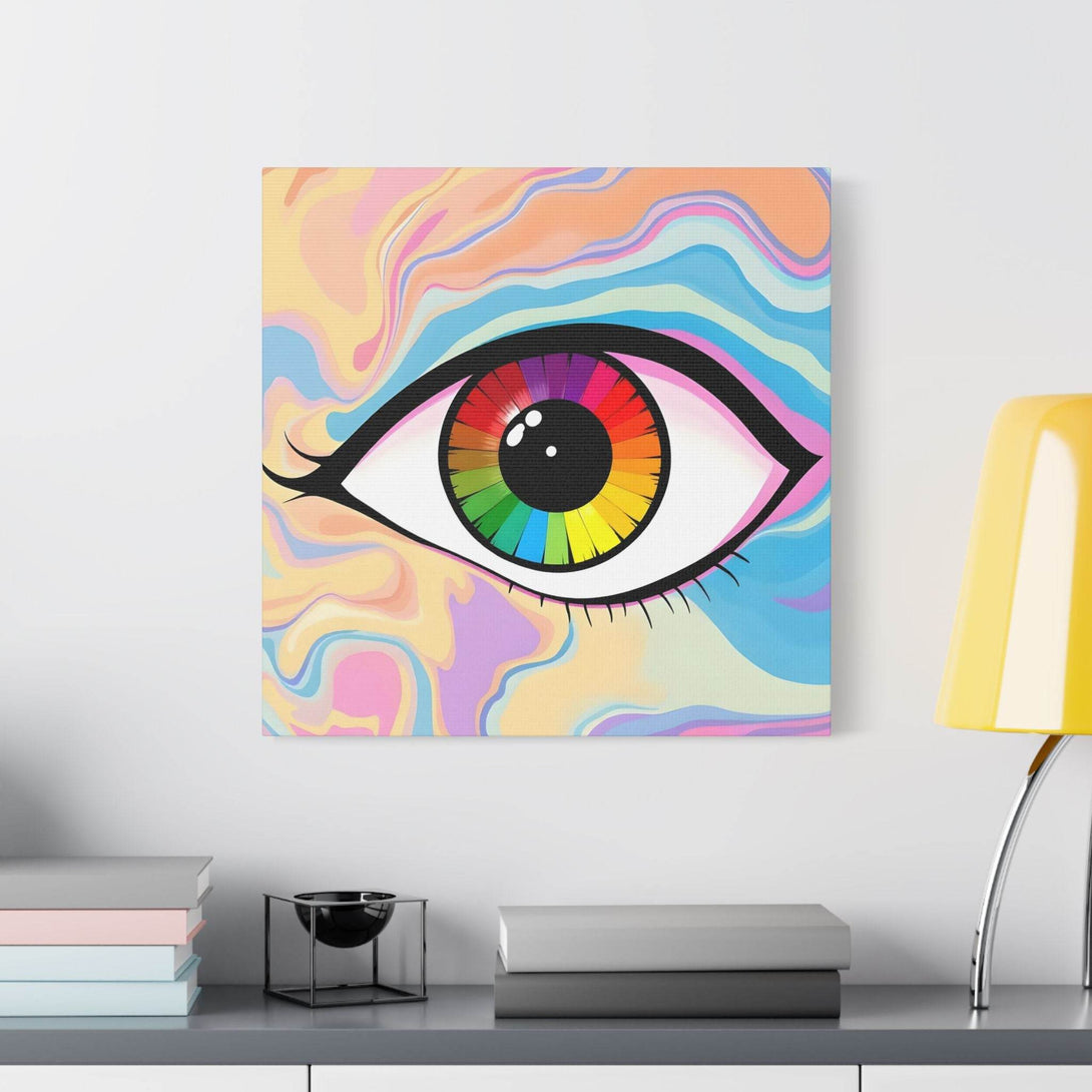 PsEyeFlow #1 – Prism Vision. (Satin Canvas, Stretched) - Highdellic