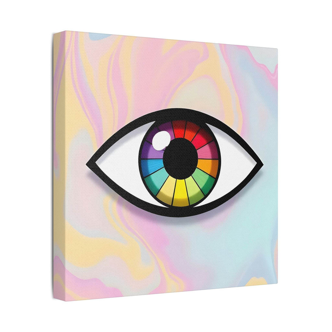PsEyeFlow 5 - Prism Stare. (Satin Canvas, Stretched) - Highdellic