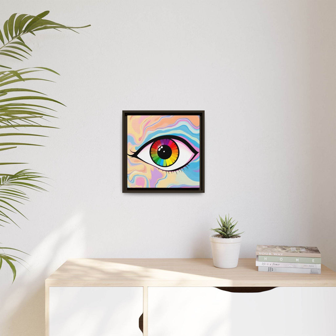 PsEyeFlow #1 – Prism Vision. (Matte Canvas, Framed, Multi-color) - Highdellic