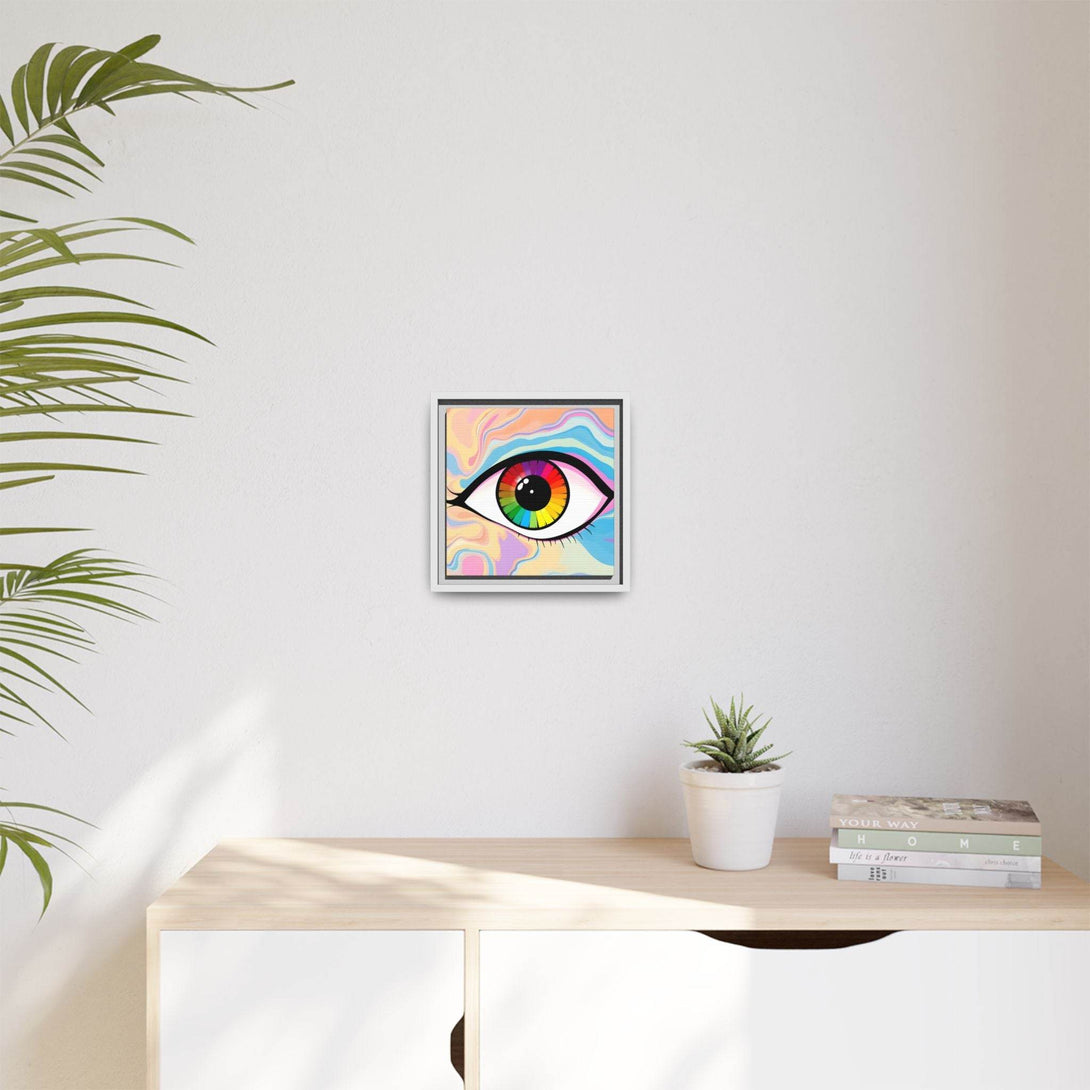PsEyeFlow #1 – Prism Vision. (Matte Canvas, Framed, Multi-color) - Highdellic