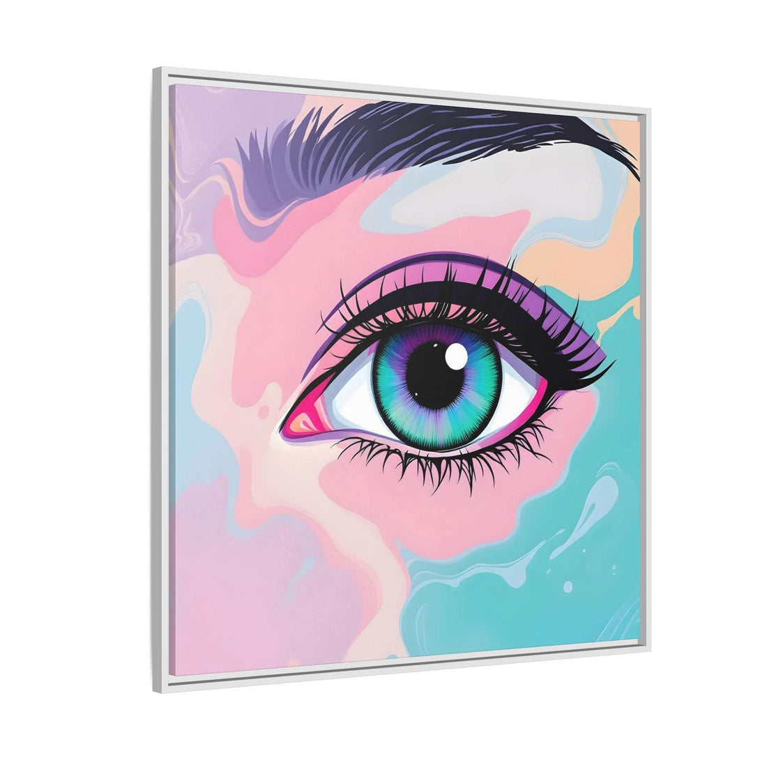 PsEyeFlow #2 – Lucid Gaze. ( Colorful Framed Matte Canvas Decor ) - Highdellic