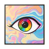 PsEyeFlow #1 – Prism Vision. (Matte Canvas, Framed, Multi-color) - Highdellic