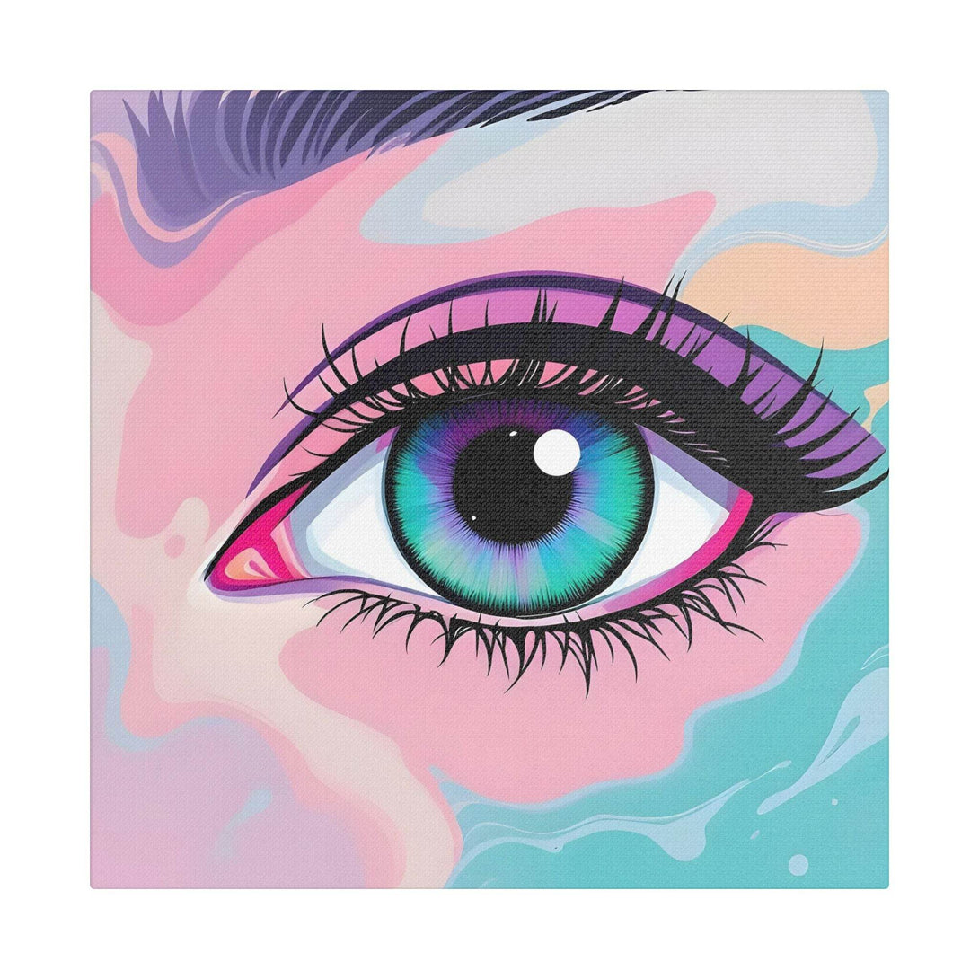 PsEyeFlow #2 – Lucid Gaze. (Satin Canvas, Stretched) - Highdellic