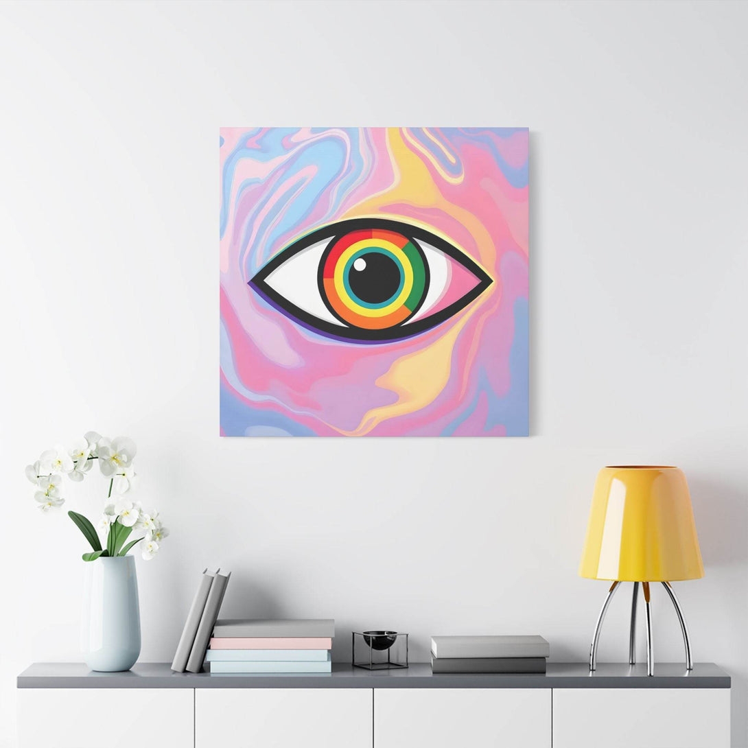 PsEyeFlow #6 - Vortex Vision. (Satin Canvas, Stretched) - Highdellic