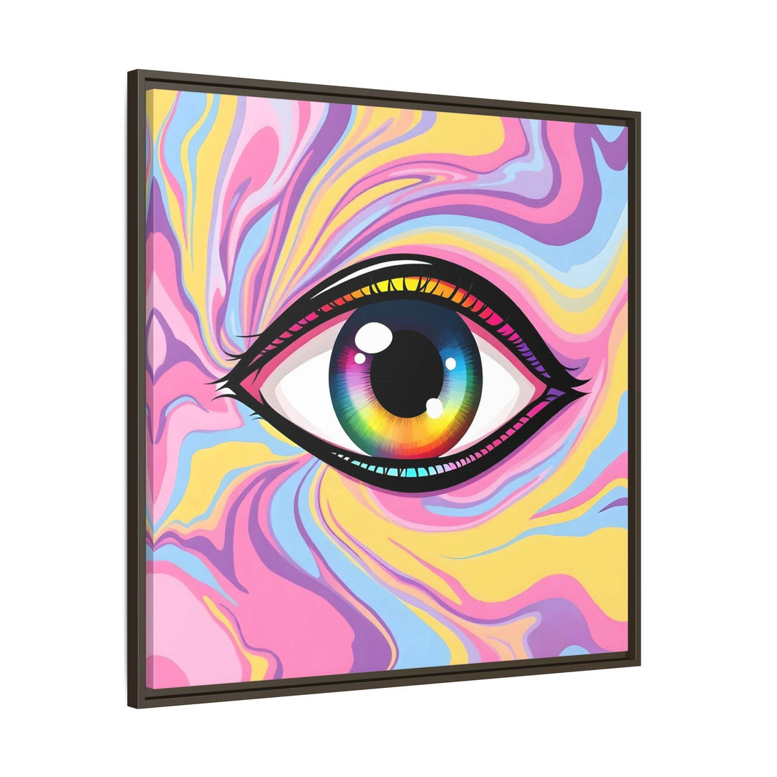 PsEyeFlow #29 - Spectrum Gaze.b (Matte Canvas, Framed (Multi-color)) - Highdellic