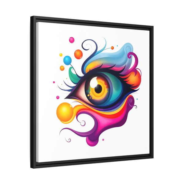 Dream #34 – Chromatic Tide (Framed Matte Canvas)