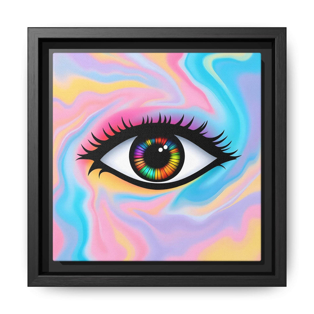 PsEyeFlow #32 - Prism Mirage on Framed Matte Canvas (multi colour) - Highdellic