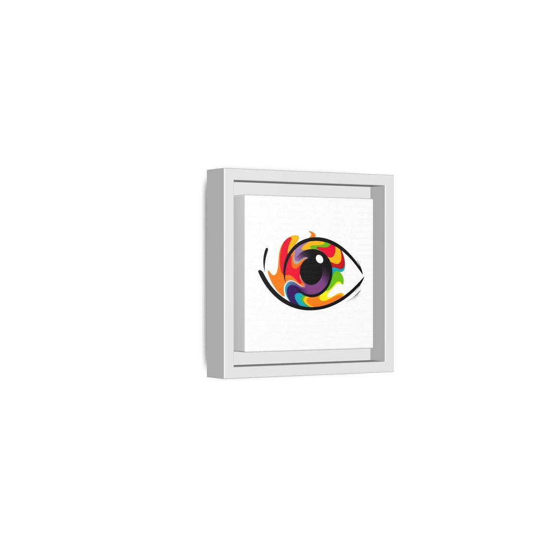 PsEyeGo 3 – Chromatic Flame on Framed Matte Canvas (Multi-color) - Highdellic