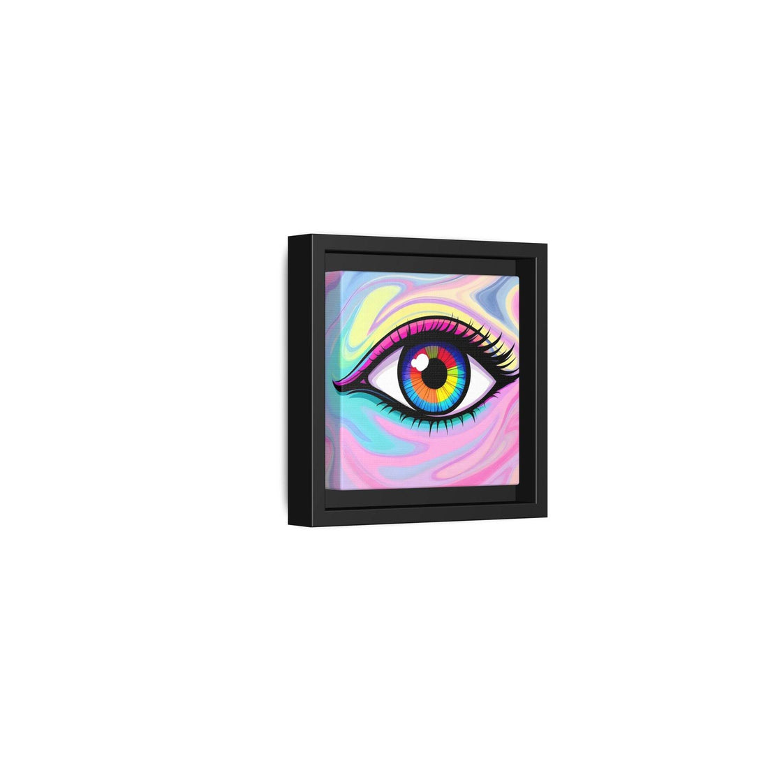 PsEyeFlow #8 - Radiant Vision. ( Colourful Framed Matte Canvas Decor ) - Highdellic