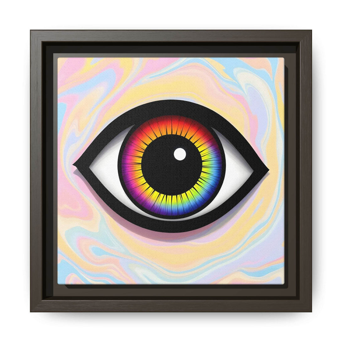PsEyeFlow #25 - Chromatic Horizon. (Matte Canvas, Framed (Multi-color)) - Highdellic