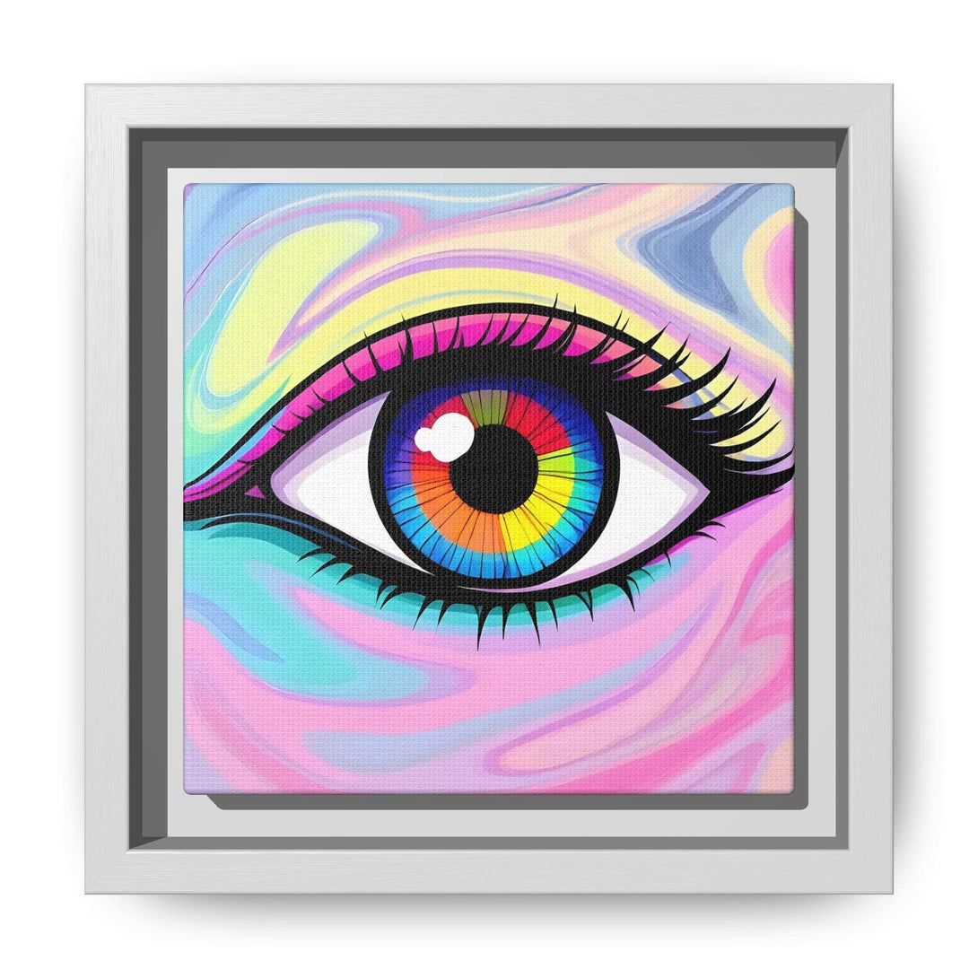 PsEyeFlow #8 - Radiant Vision. ( Colourful Framed Matte Canvas Decor ) - Highdellic
